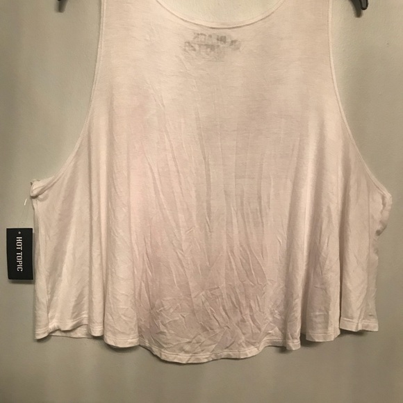 Hot topic DISTRESSED AMERICAN FLAG CROP TANK TOP💥 - Picture 4 of 6